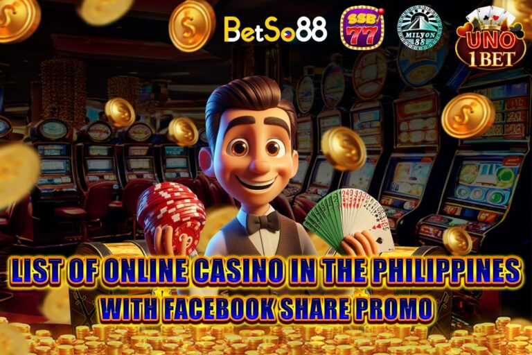 List of Online Casinos in the Philippines Featuring Facebook Share Promotions